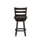 Merrick Lane Therus Commercial Grade Classic Wooden Ladderback Swivel Stool with Solid Wood Seat and Footrest